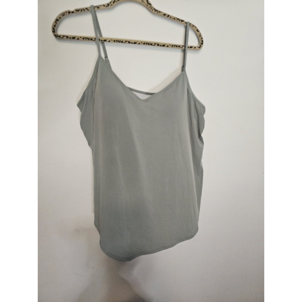 Hanky Hem Tankini Swim Top‎ Xxl Sage Green Beach Pool Summer Coverup